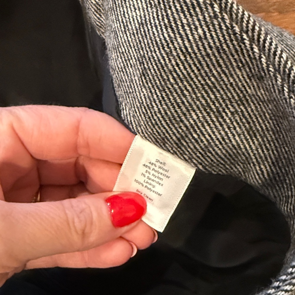 Talbots NWT classic side zip wool blend grey dress pants, size 4 - Picture 6 of 8